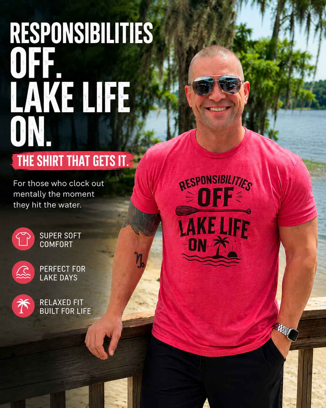 Responsibilities Off Lake Life On Tee