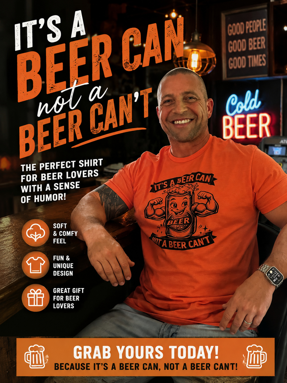 It’s A Beer Can, Not A Beer Can’t Tee